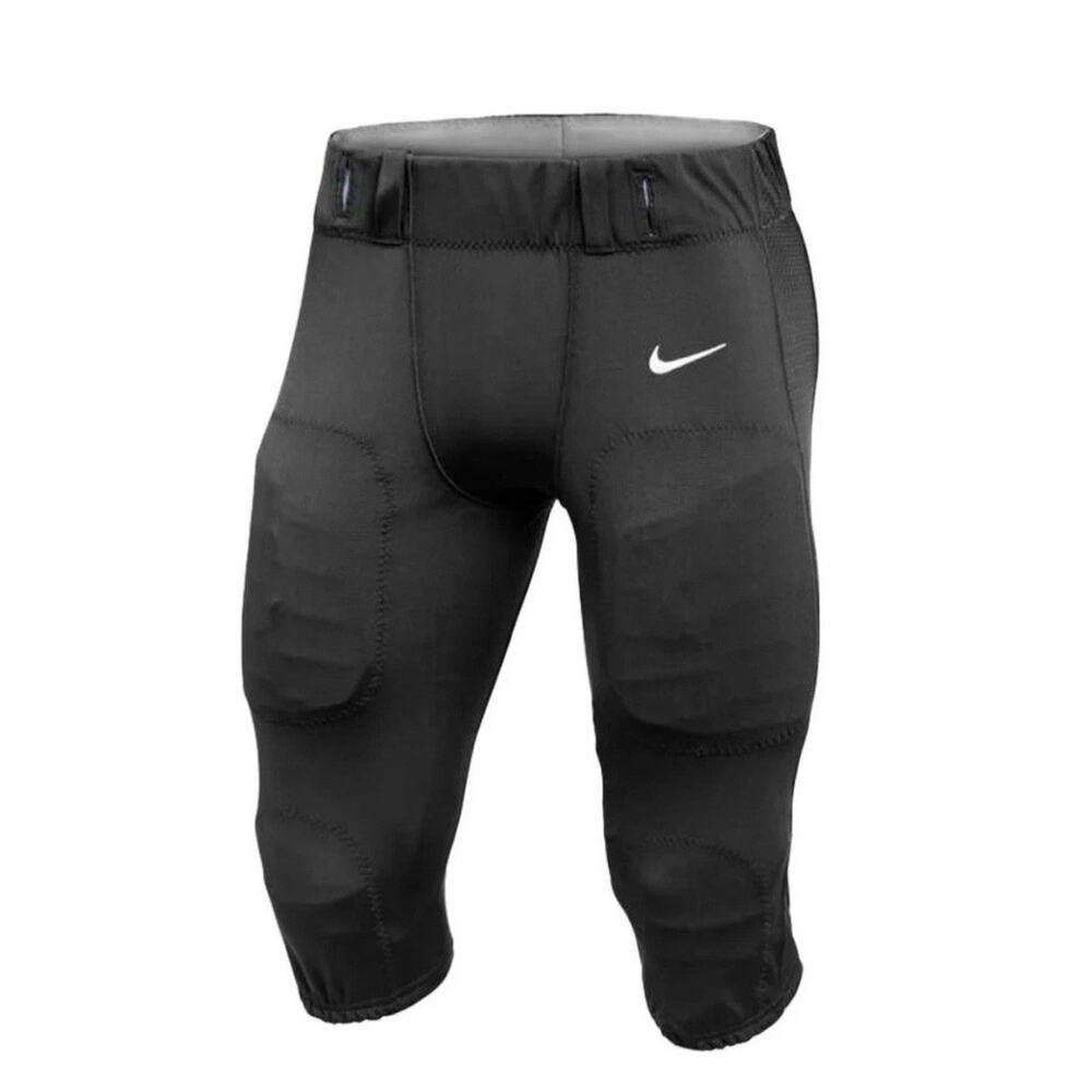 Nike Team Vapor Varsity Football 3/4 Pants 908728-010 Black White Men's Size L
